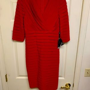 Adrianna Papell Women’s Red Dress Size 14 NWT
